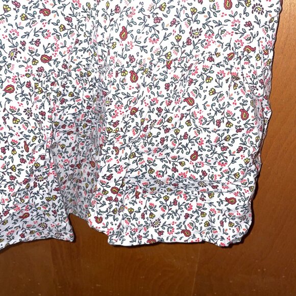 Sonoma Womens Floral Print Dress XL Adjustable Straps Sleeveless White Multi-Col - Picture 2 of 7